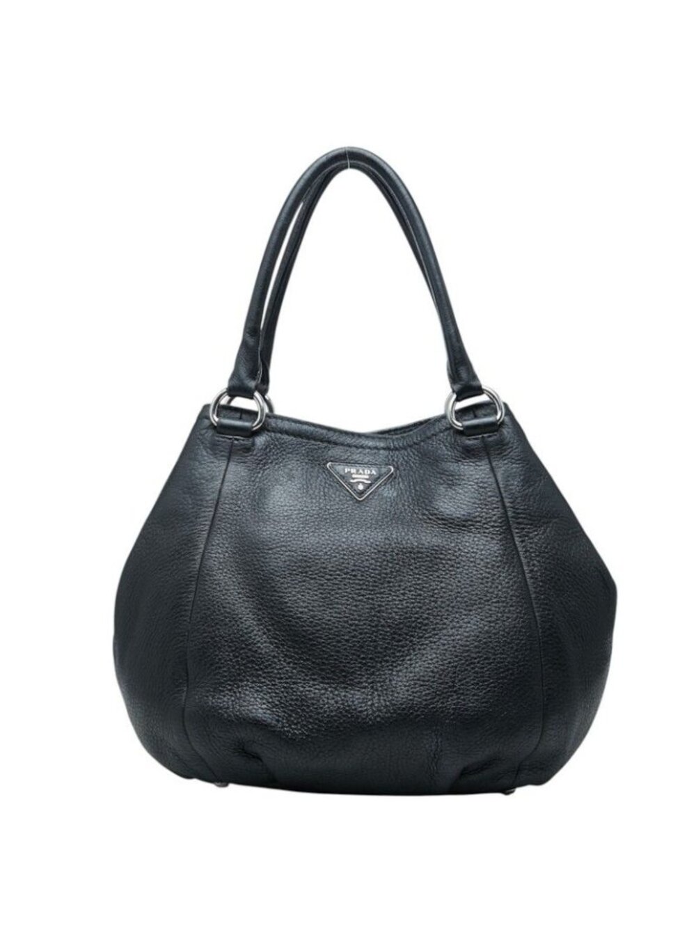 Prada Handbag Black Leather